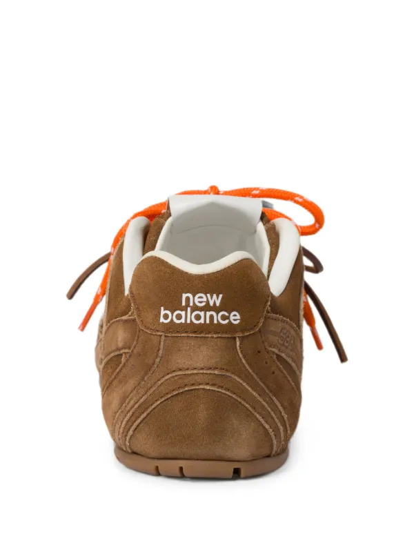 Miu Miu x New Balance 530 Suede logo-patch Sneakers | Brown