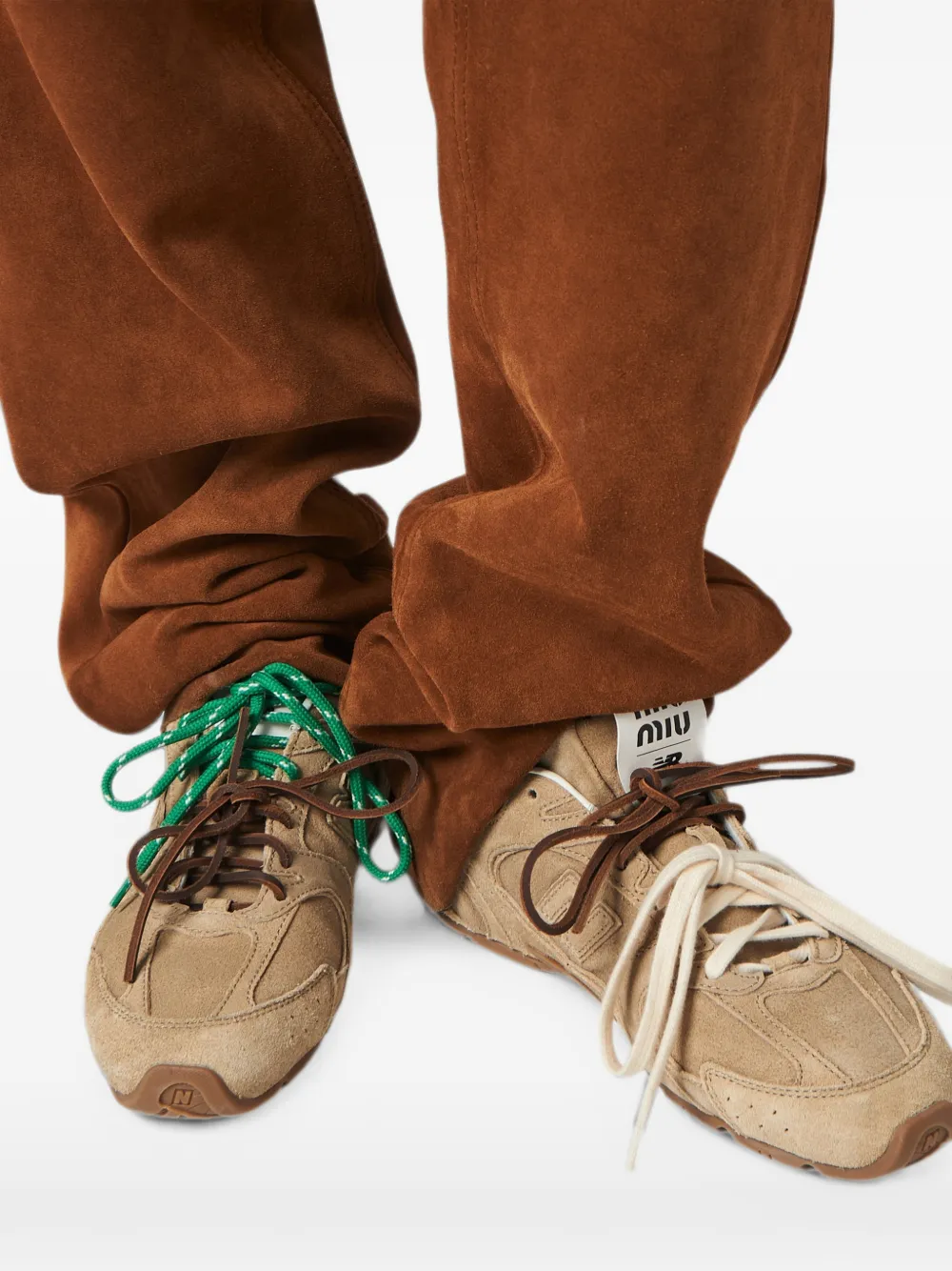 Miu x New Balance 530 SL suède sneakers Beige