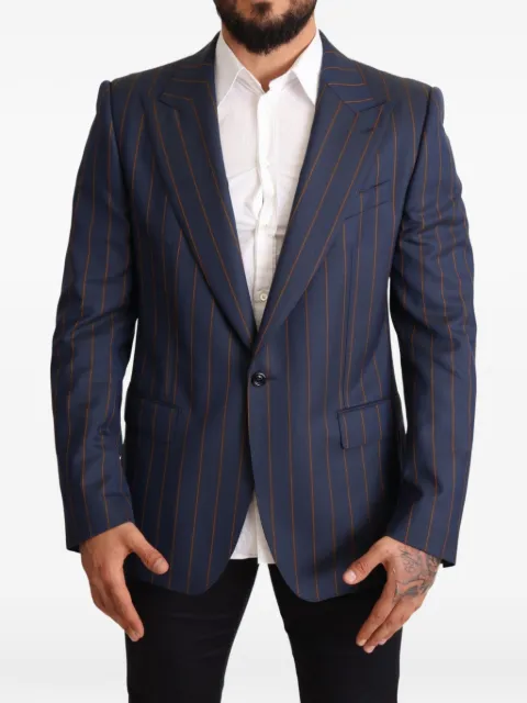 Dolce & Gabbana pinstripe single-breasted blazer
