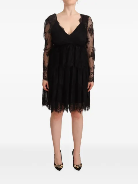 Aniye By floral lace-tiered dress