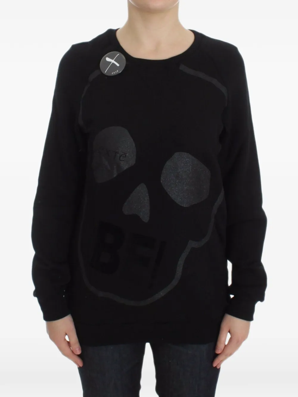 xte Maglione con stampa - Nero