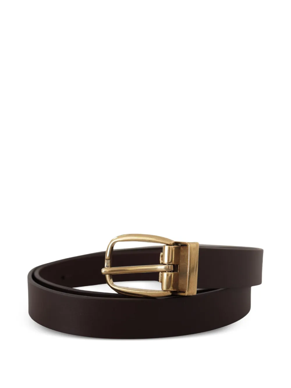 Dolce & Gabbana Leren gespriem Bruin