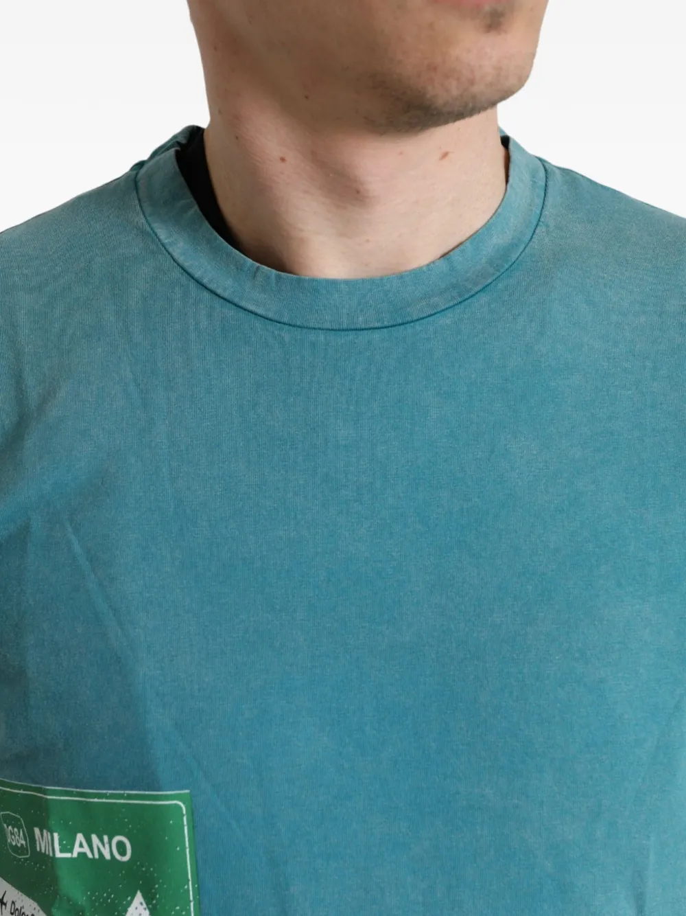 Dolce & Gabbana T-shirt met print Blauw