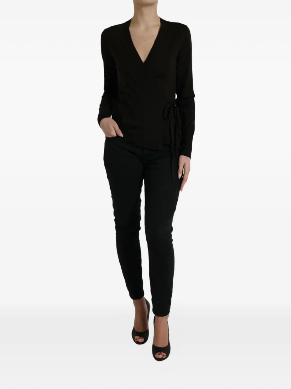 Dolce & Gabbana Trui met V-hals Zwart