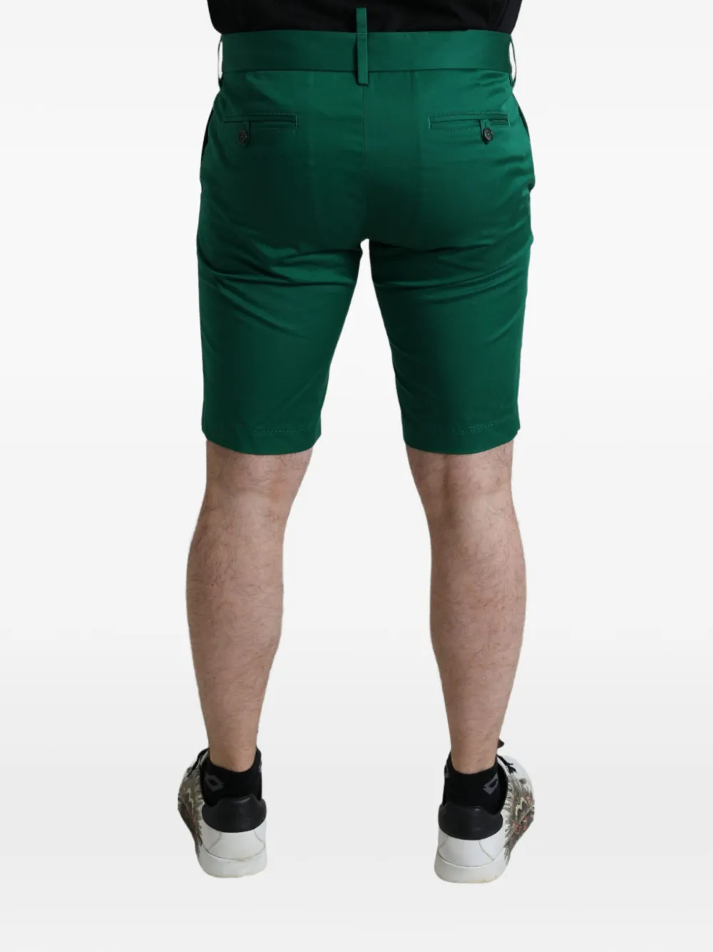 Dolce & Gabbana Chino shorts met knoop Groen