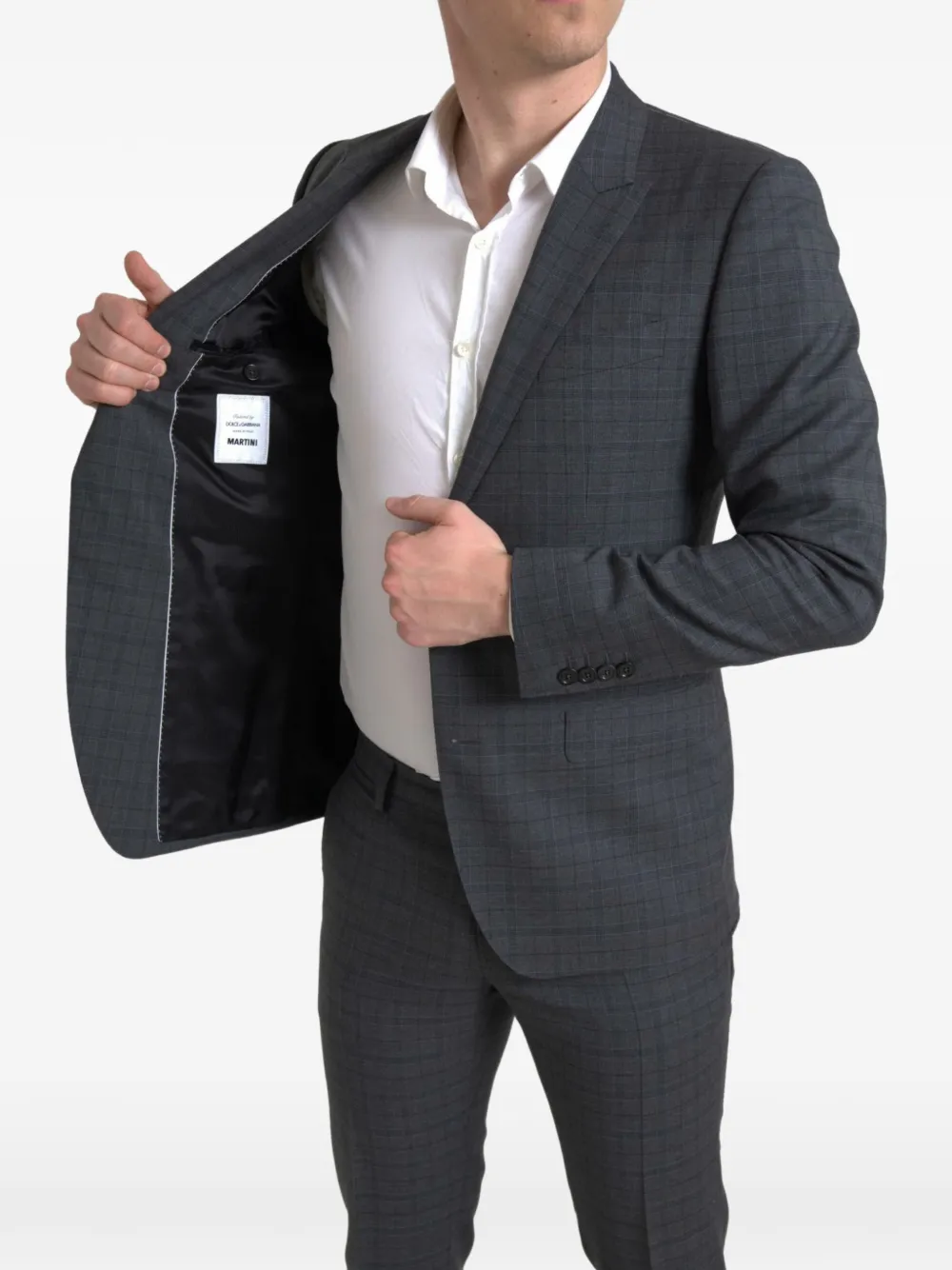 Dolce & Gabbana Pak met geruit patroon Grijs