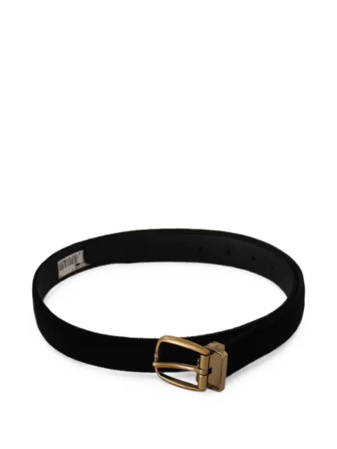 Dolce & Gabbana velvet buckle belt