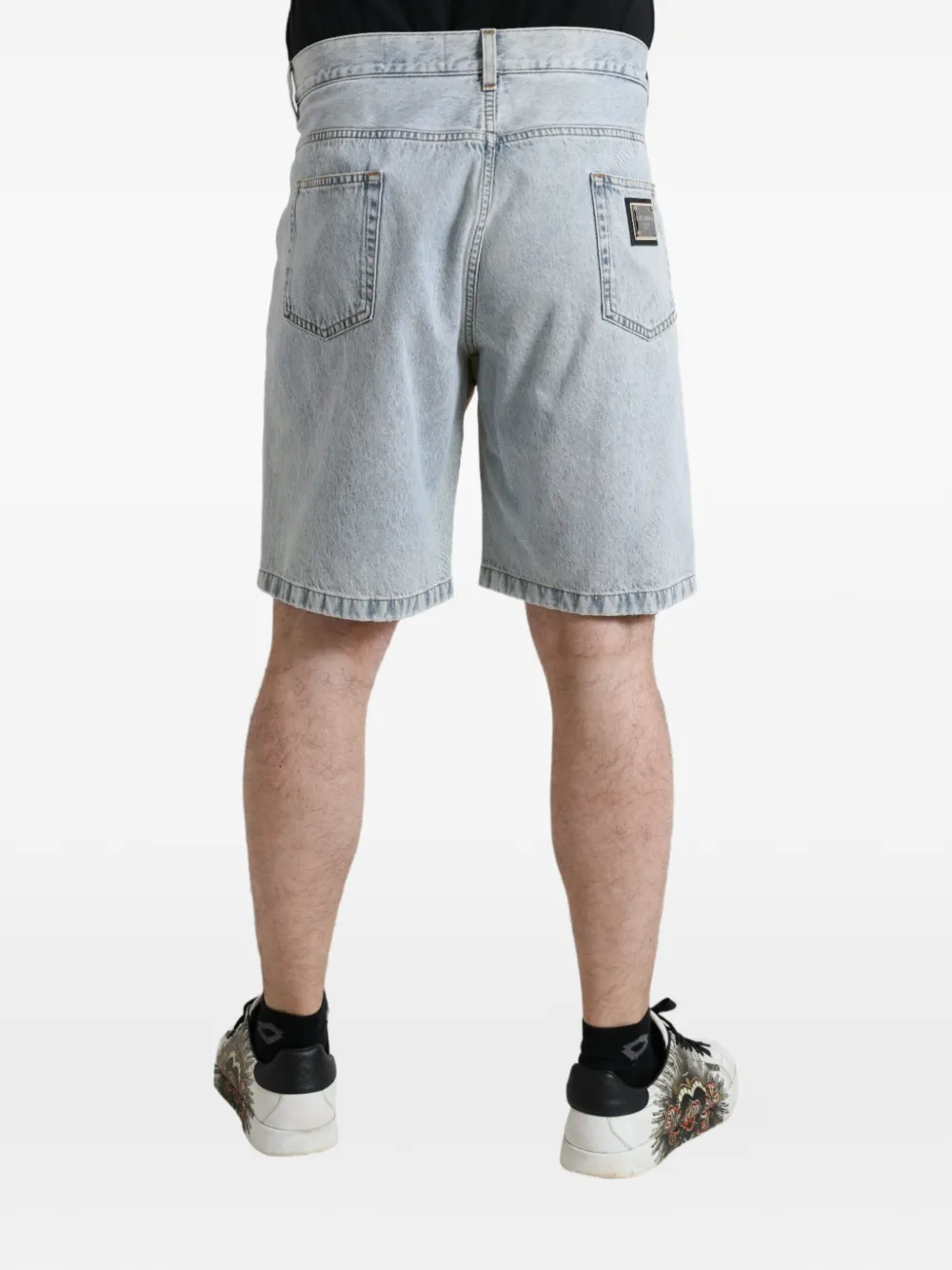 Dolce & Gabbana Shorts met bloemenprint Blauw