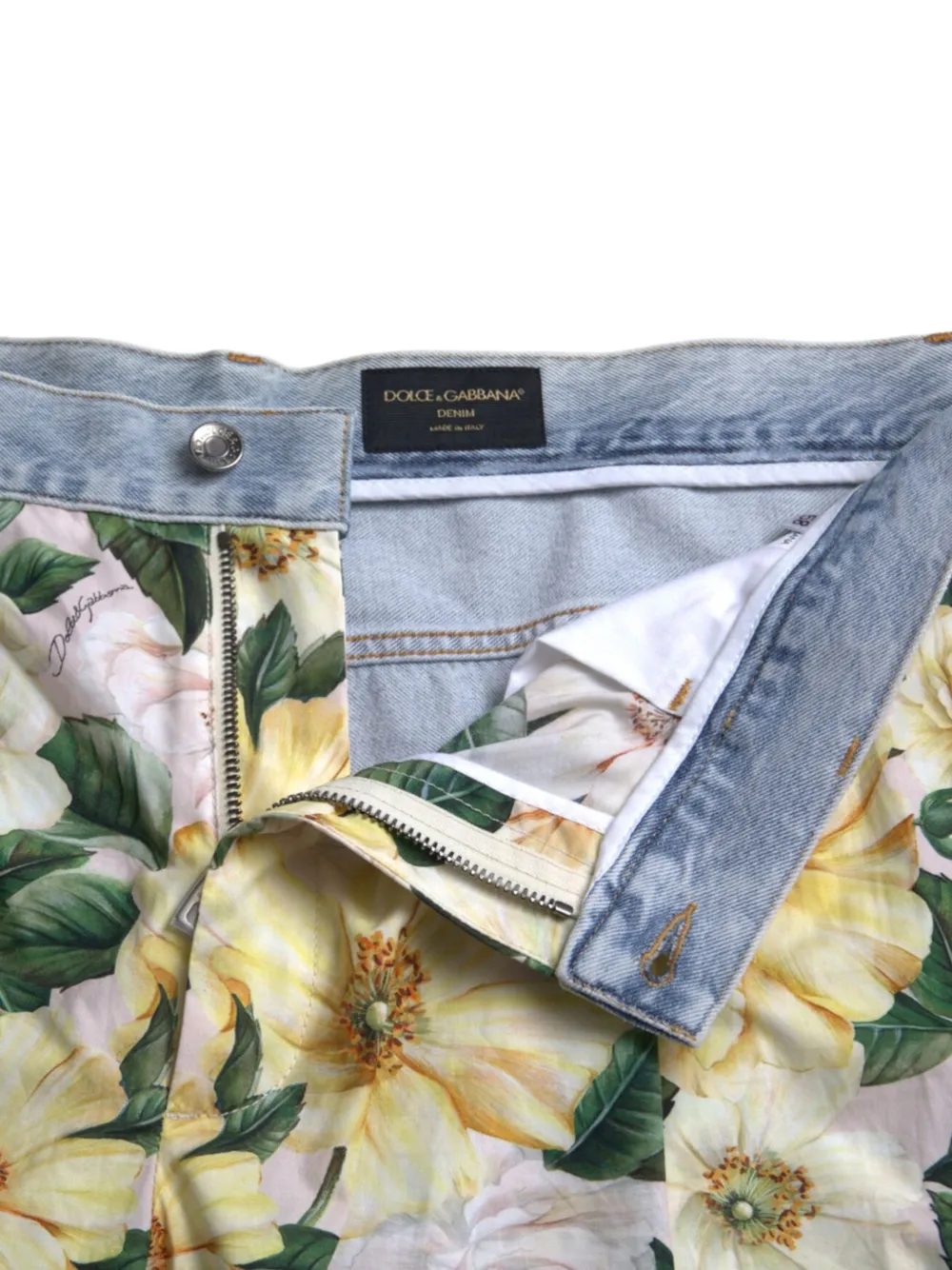 Dolce & Gabbana Shorts met bloemenprint Blauw