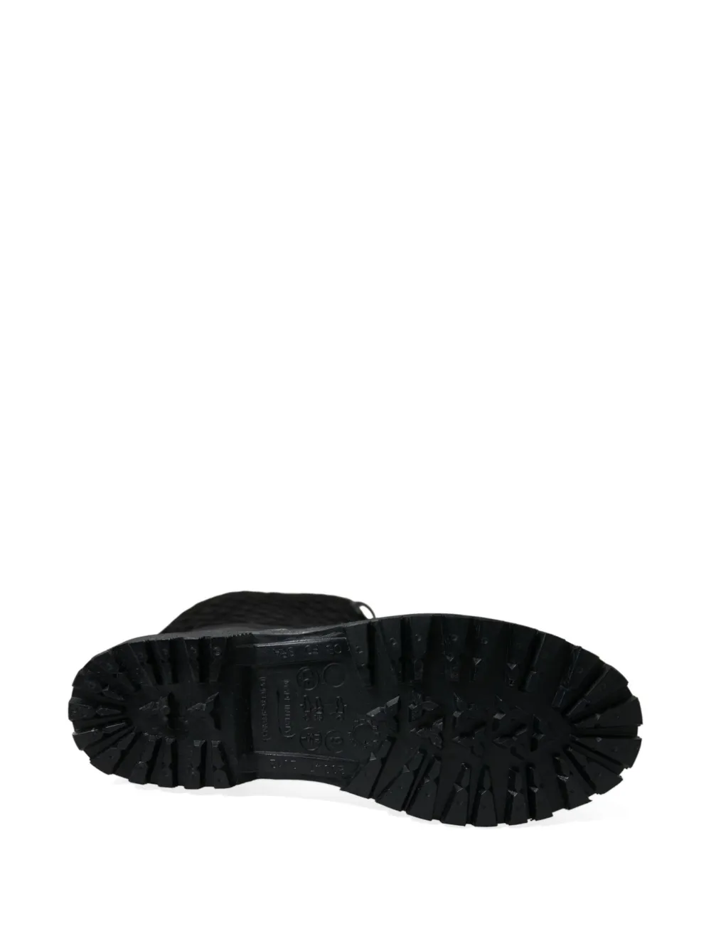Dolce & Gabbana Chioggia quilted suede boots Zwart
