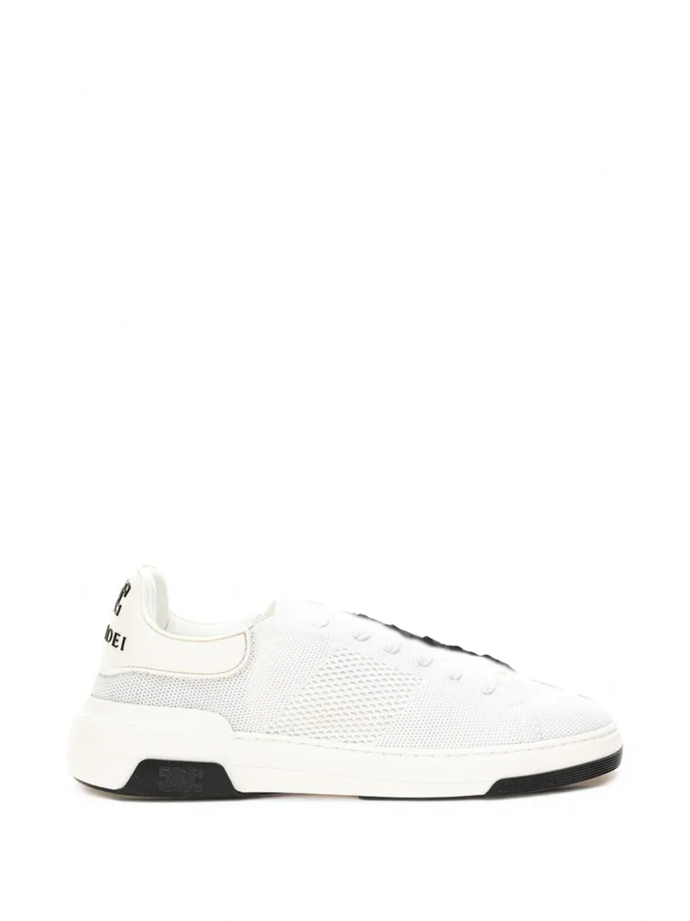 Casadei knitted leather-panel sneakers