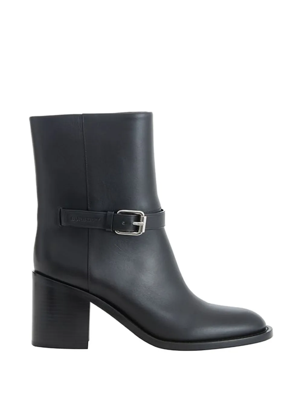 Burberry Stivali in pelle con fibbia - Nero