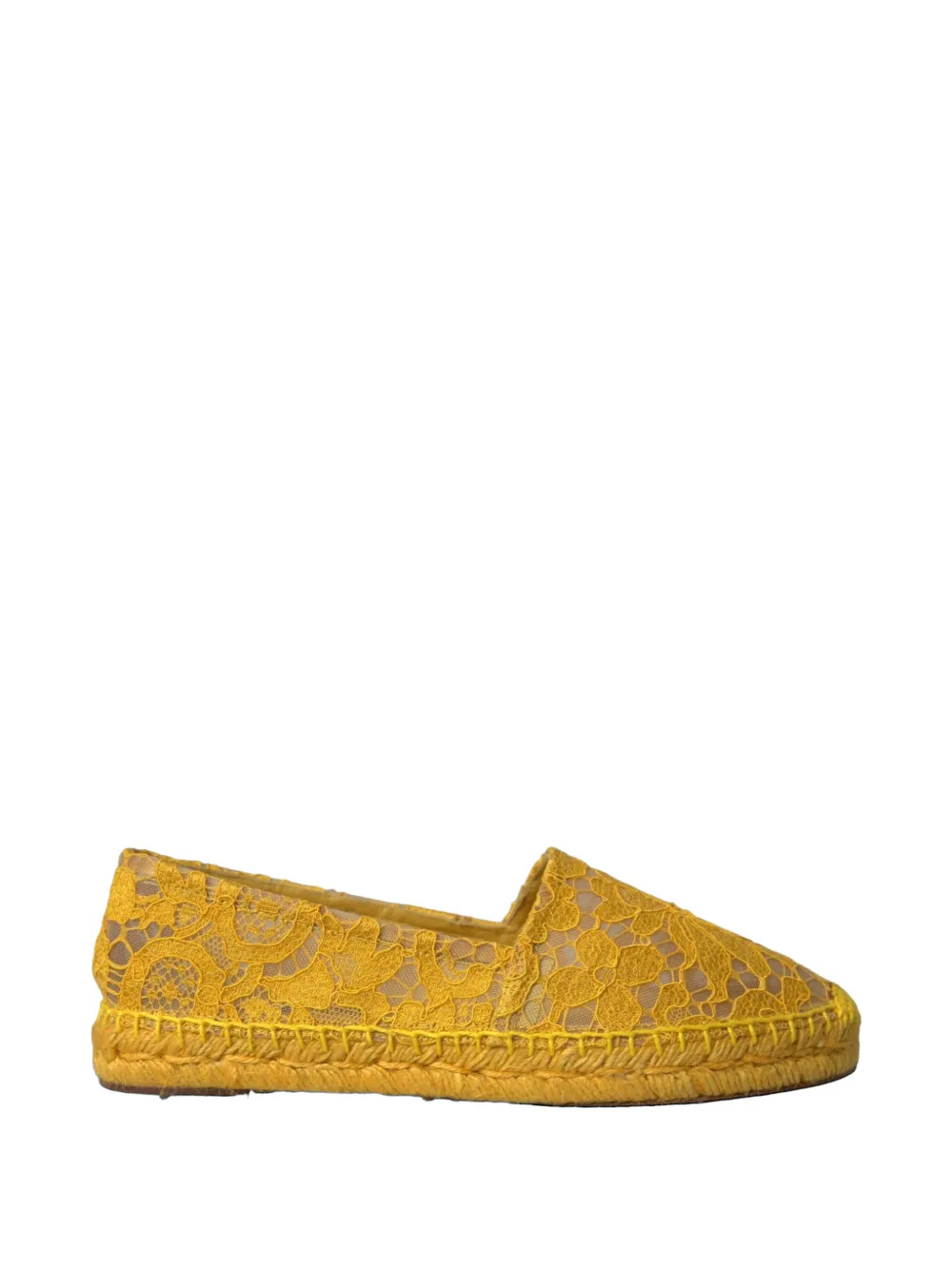 Dolce & Gabbana lace espadrilles - Giallo
