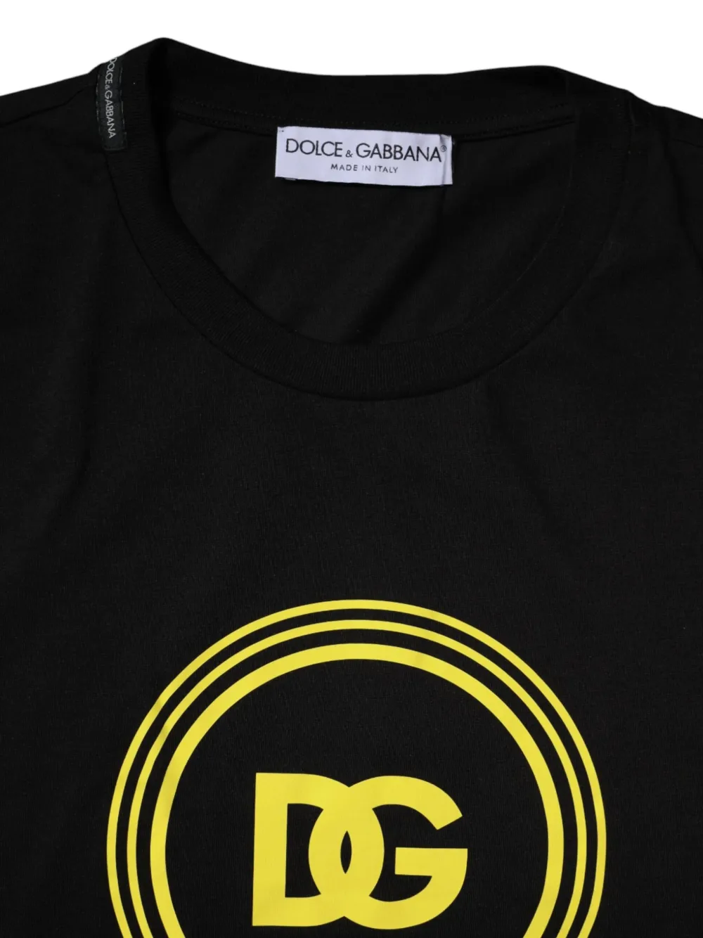 Dolce & Gabbana T-shirt met logoprint met ronde hals Zwart