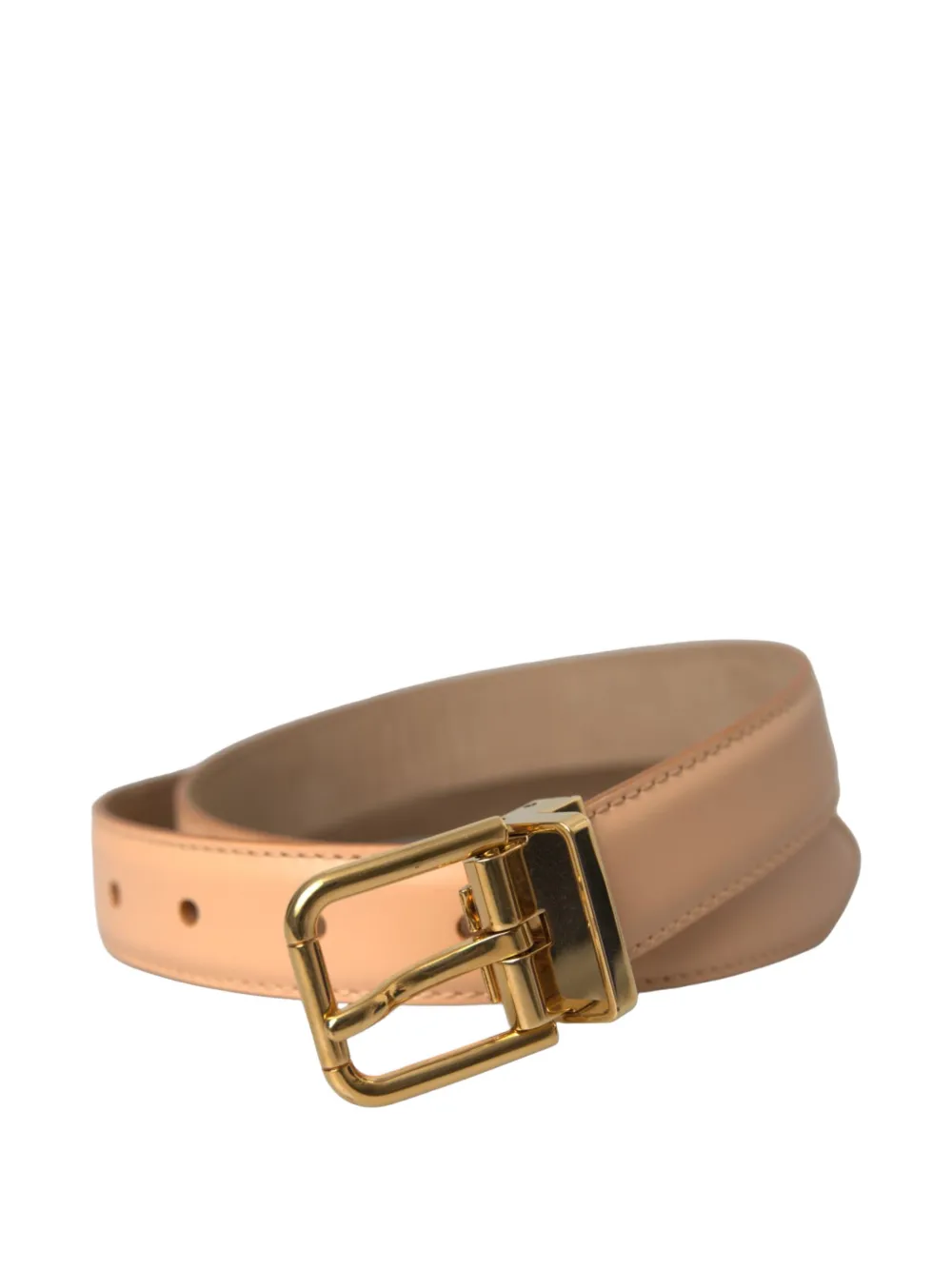 Dolce & Gabbana Leren gespriem Beige