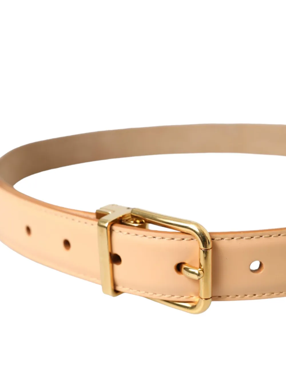 Dolce & Gabbana Leren gespriem Beige