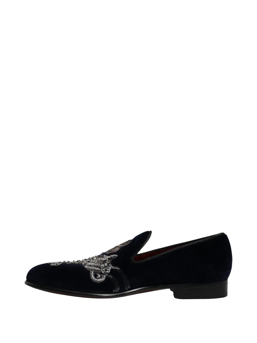 Dolce & Gabbana Loafers met borduurwerk Zwart