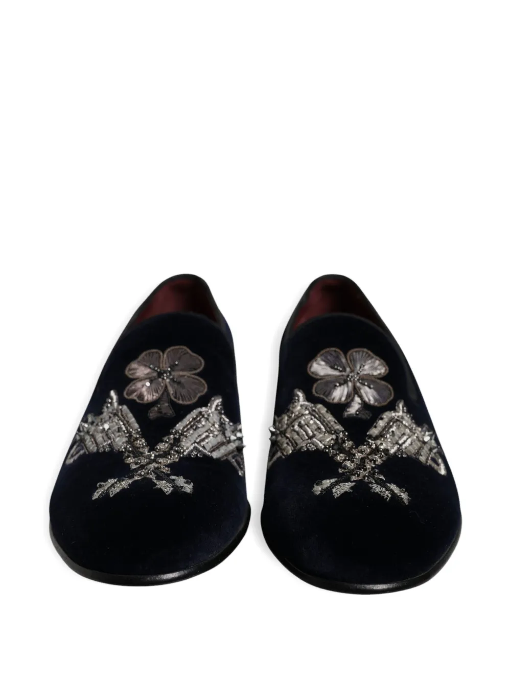 Dolce & Gabbana Loafers met borduurwerk Zwart