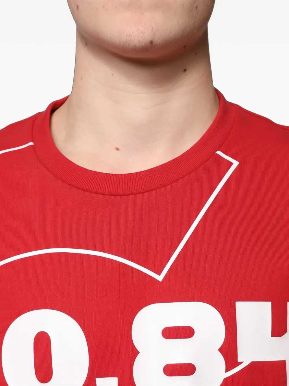 Dolce & Gabbana logo-print cotton T-shirt Rood