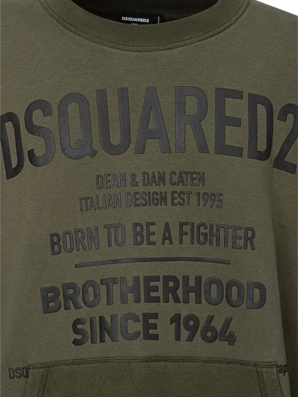 DSQUARED2 graphic-print oversized sweatshirt Groen