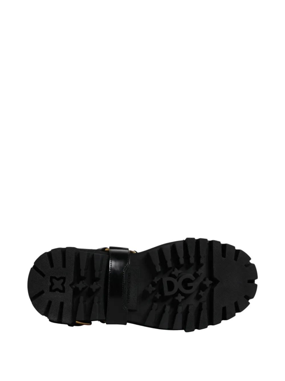 Dolce & Gabbana buckle-detail trekking ankle boots Zwart