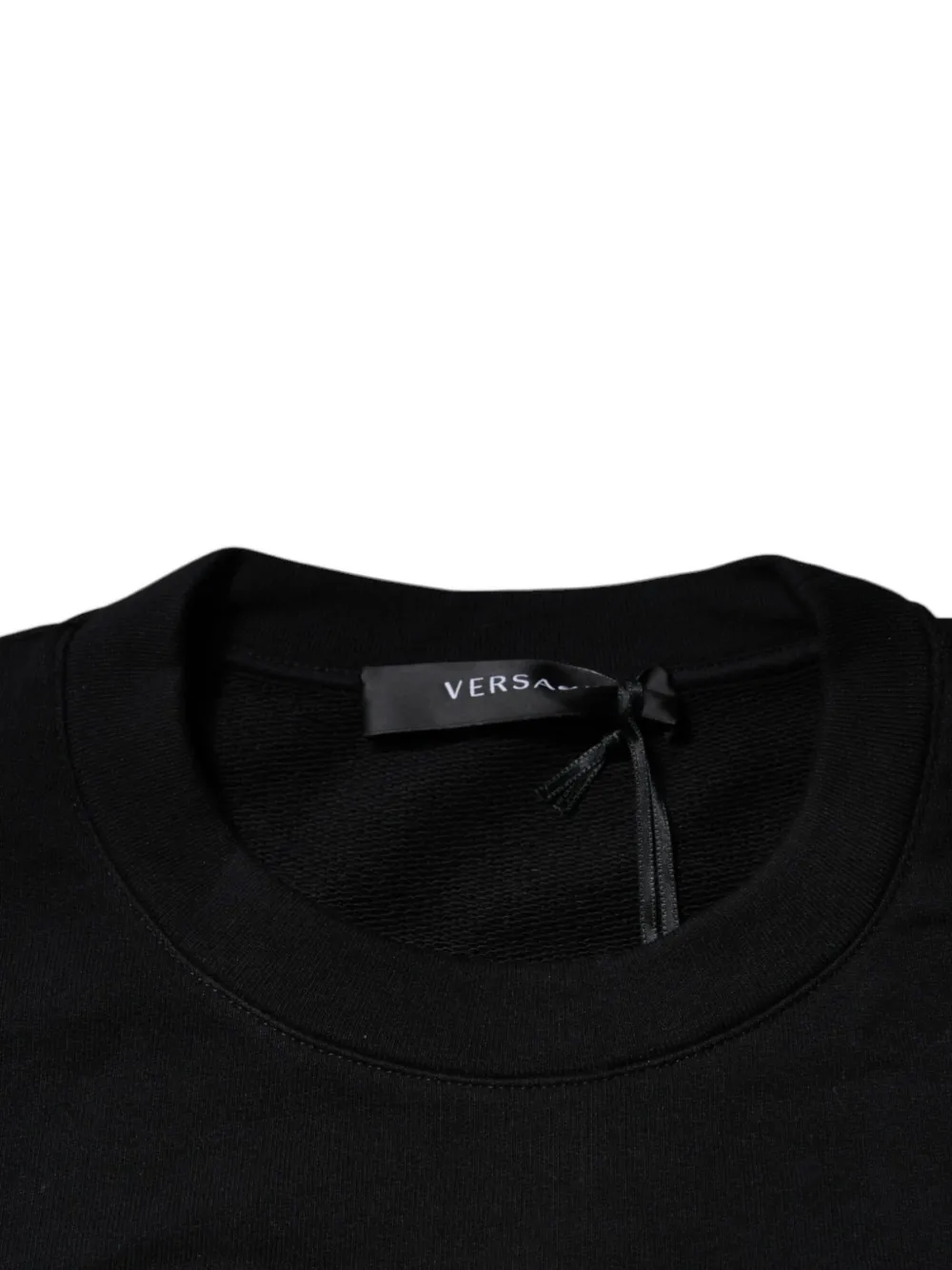Versace Sweater met geborduurd Medusa logo Zwart