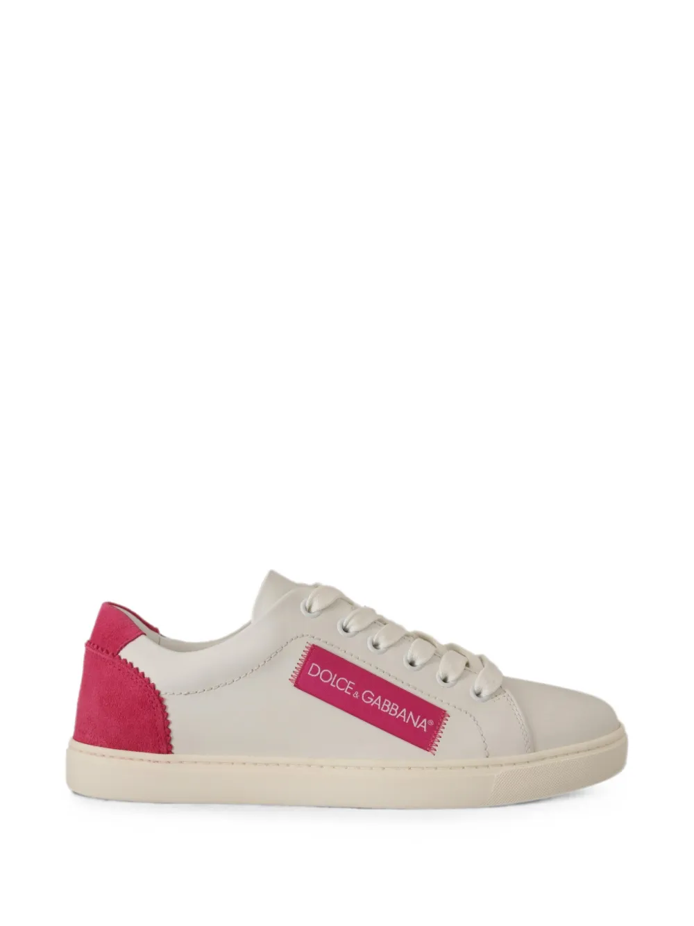Dolce & Gabbana Sneakers mit Logo-Patch - Weiß