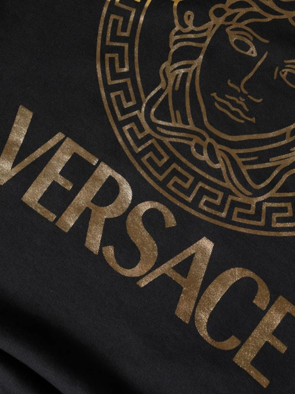 Versace Hoodie met Medusa Greca-print Zwart