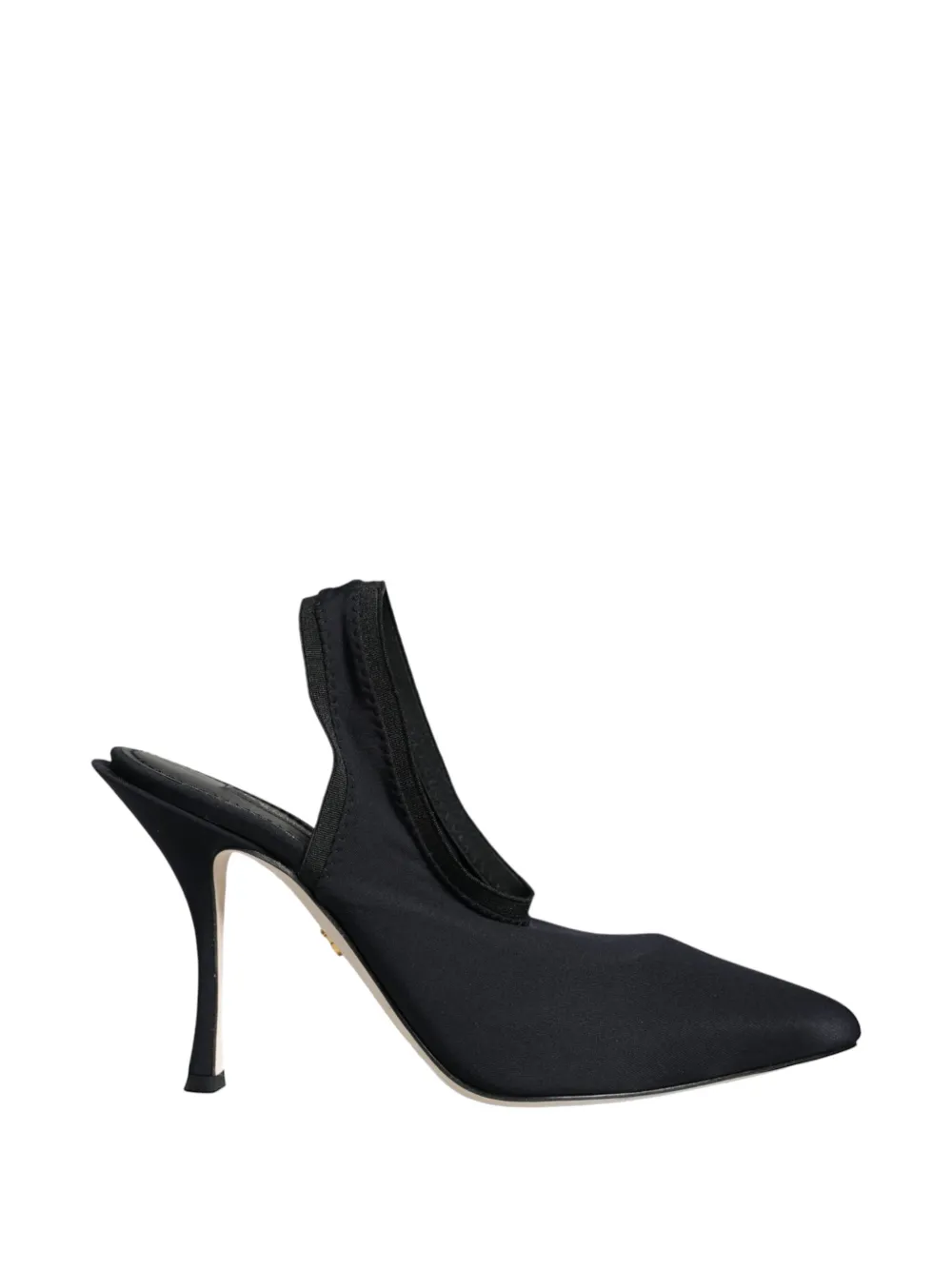 Dolce & Gabbana Slingback-Sandalen mit spitzer Kappe - Schwarz