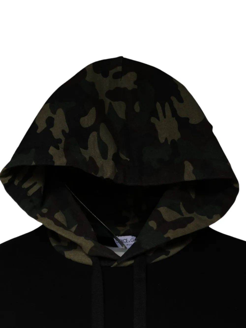Dolce & Gabbana Hoodie met camouflageprint Zwart