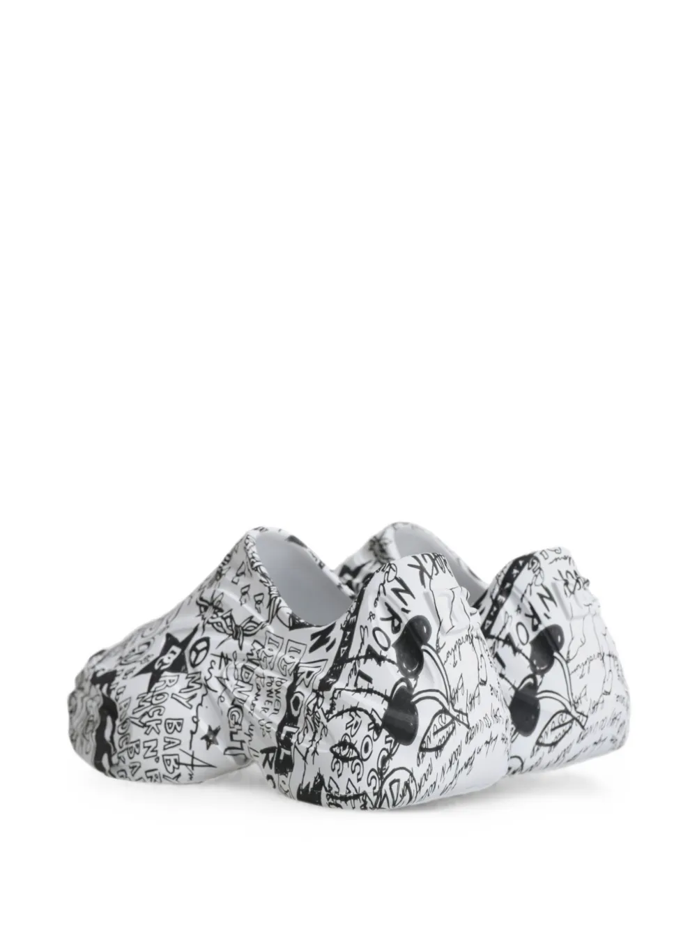 Dolce & Gabbana Daymaster sneakers met graffiti-print Wit
