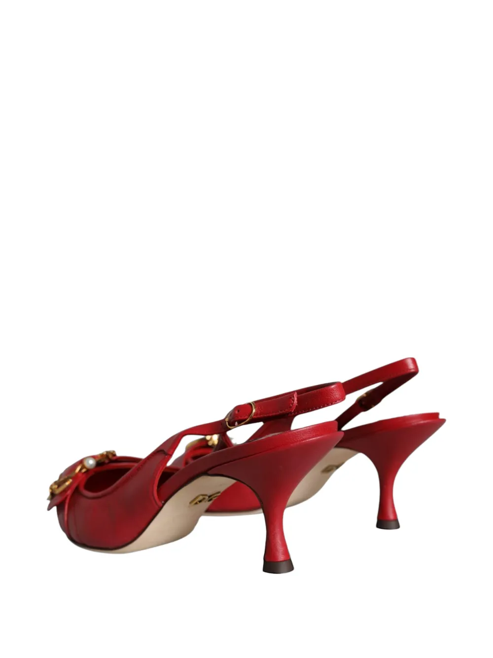Dolce & Gabbana Devotion gewatteerde leren pumps Rood