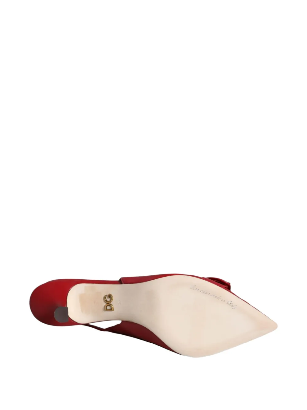 Dolce & Gabbana Devotion gewatteerde leren pumps Rood