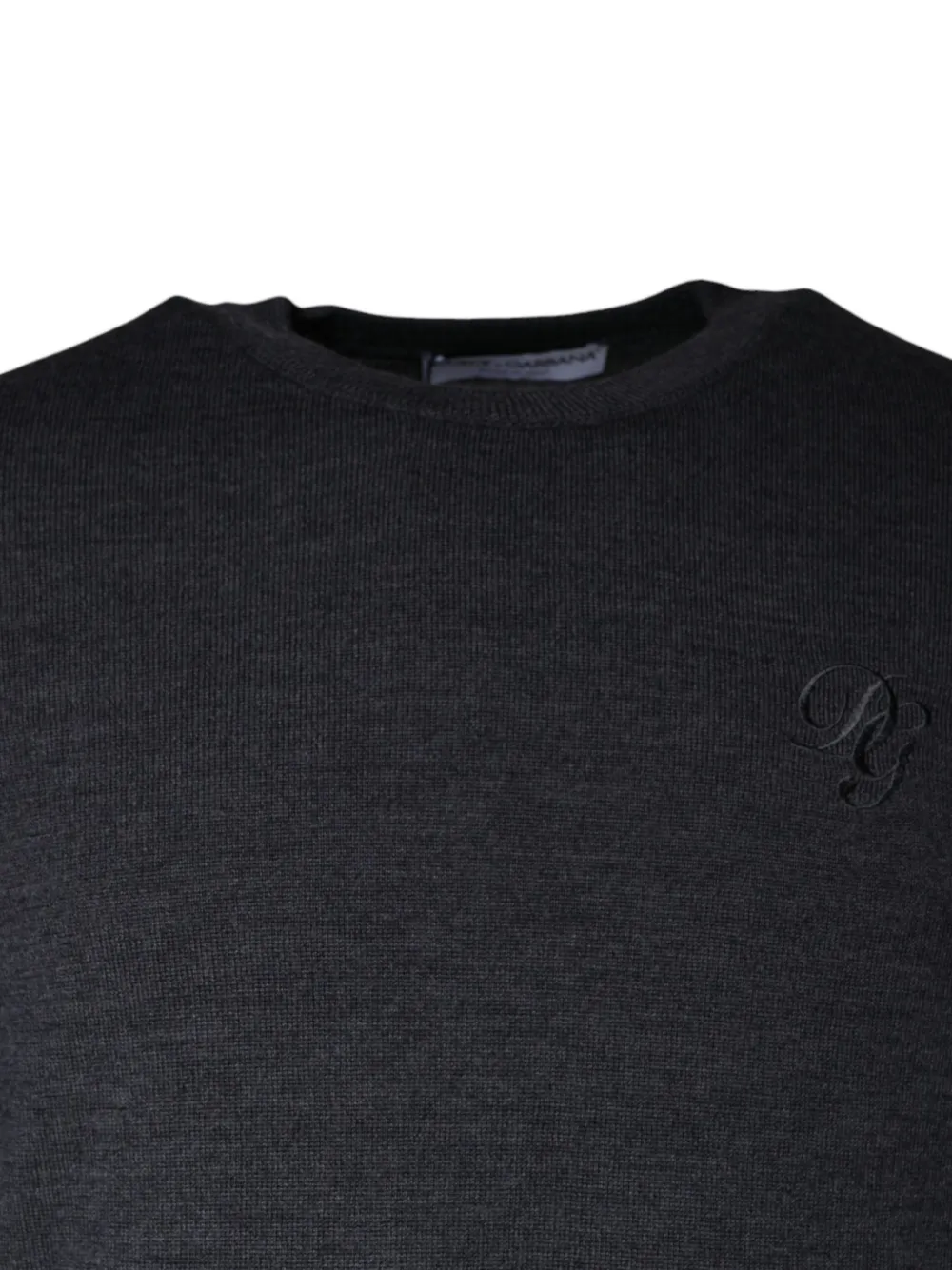 Dolce & Gabbana Trui met geborduurd DG logo Grijs