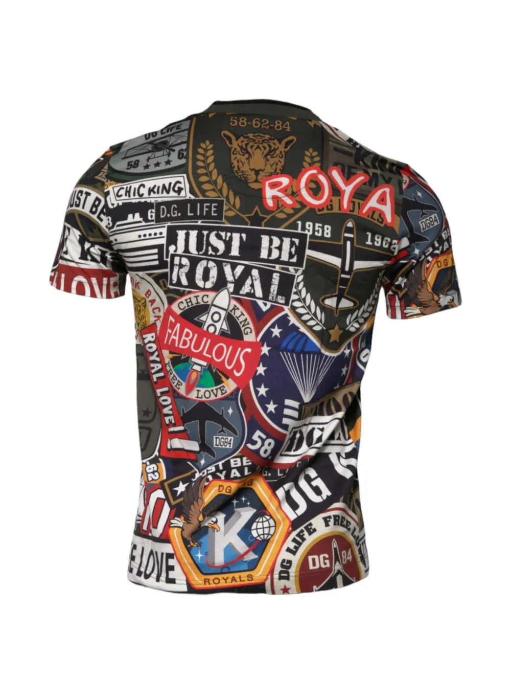Dolce & Gabbana T-shirt met print Zwart