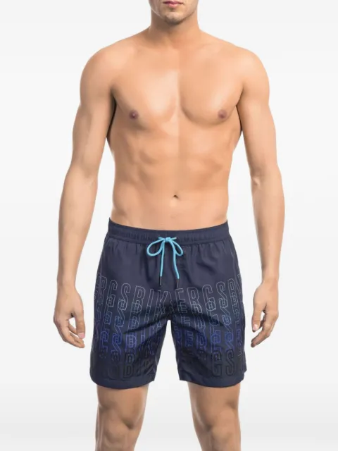 Bikkembergs logo-print drawstring swim shorts