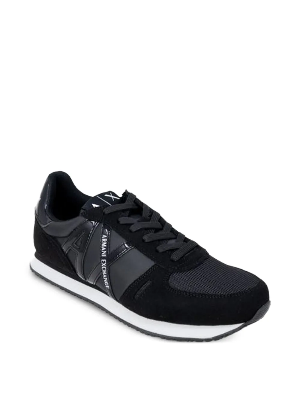 Armani Exchange logo-patch sneakers
