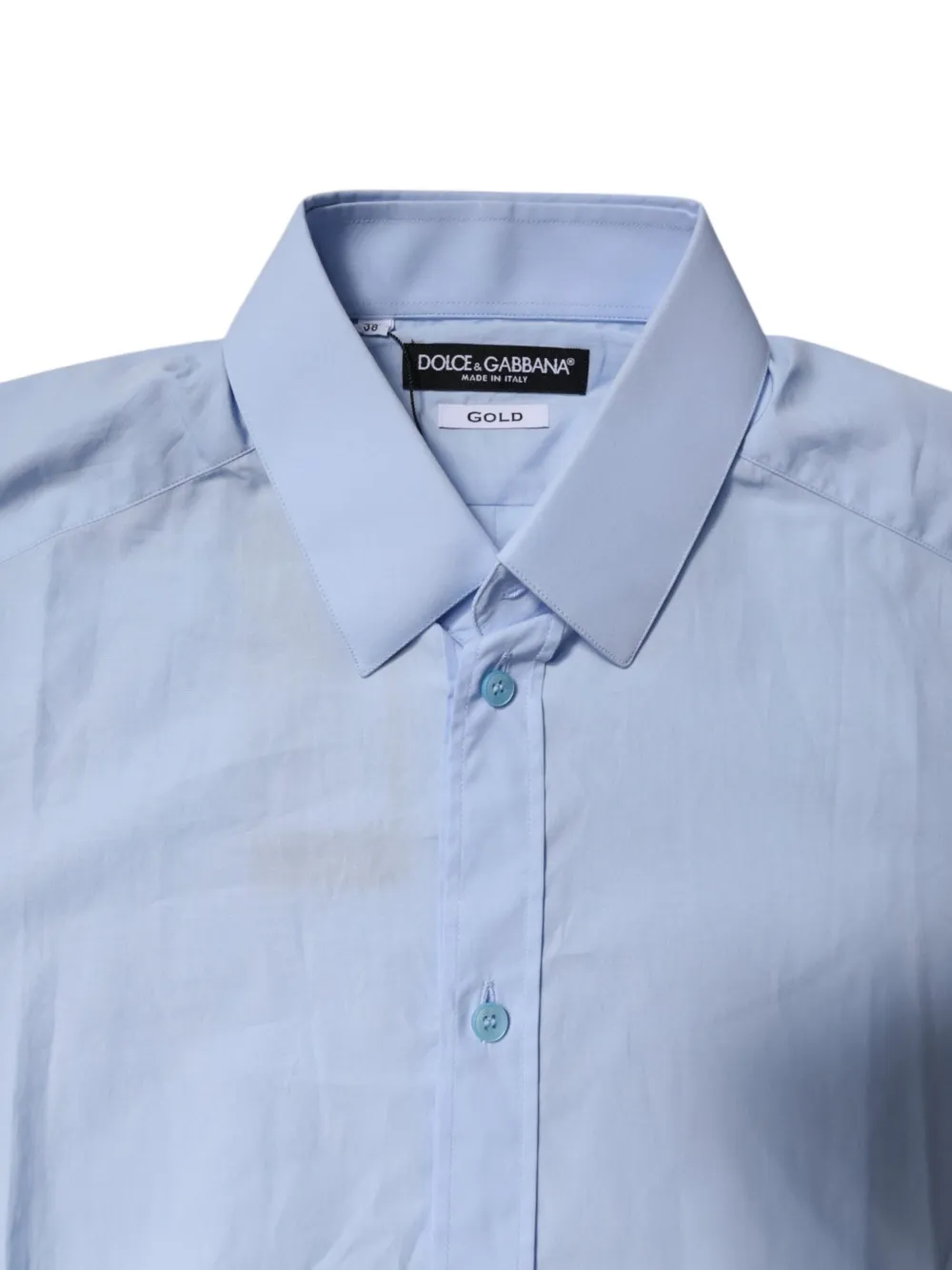 Dolce & Gabbana Gold slim-fit overhemd Blauw
