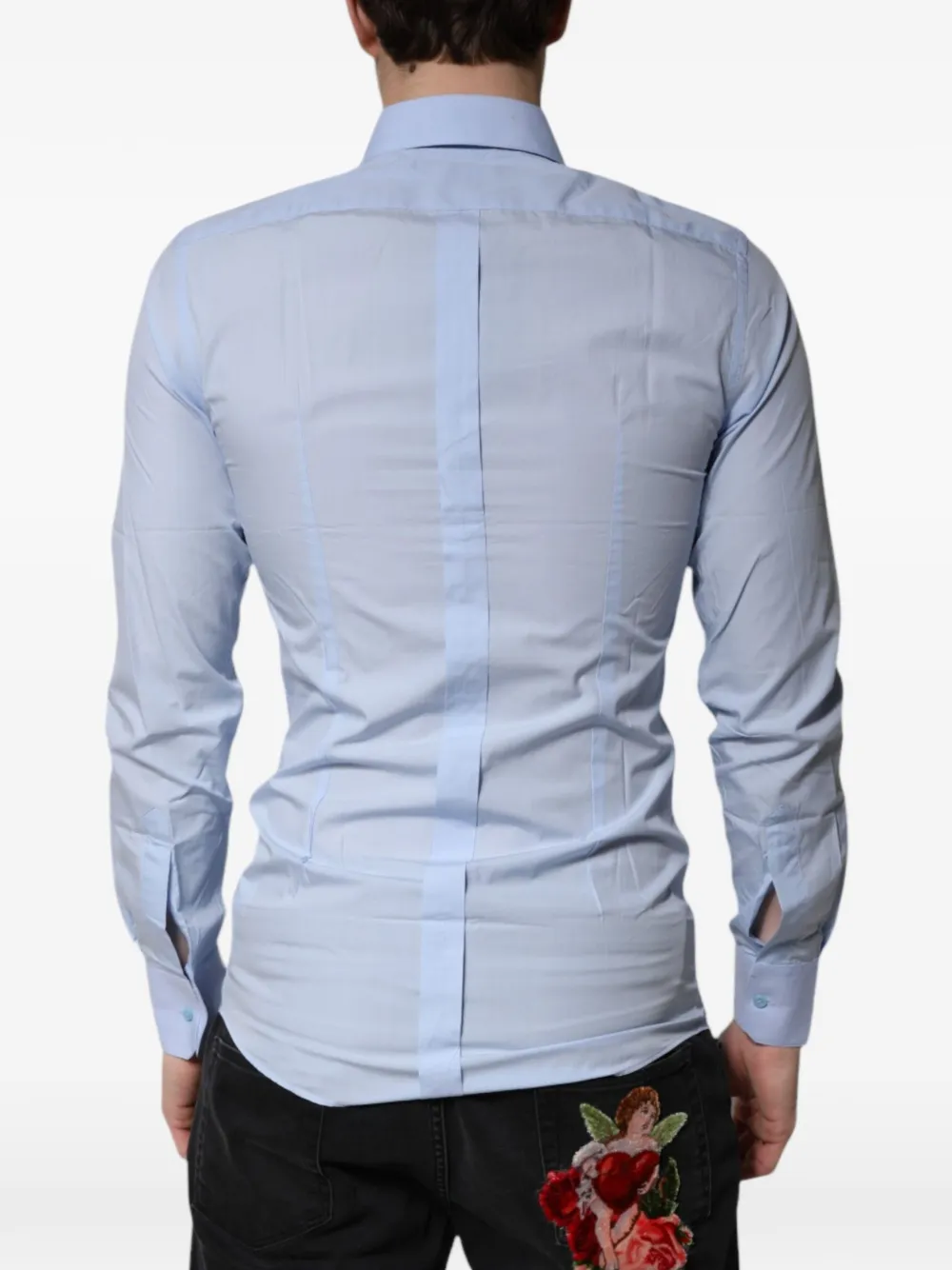 Dolce & Gabbana Gold slim-fit overhemd Blauw