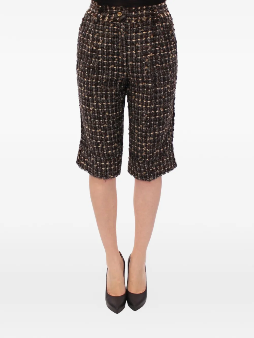 Dolce & Gabbana Shorts aus Tweed - Schwarz