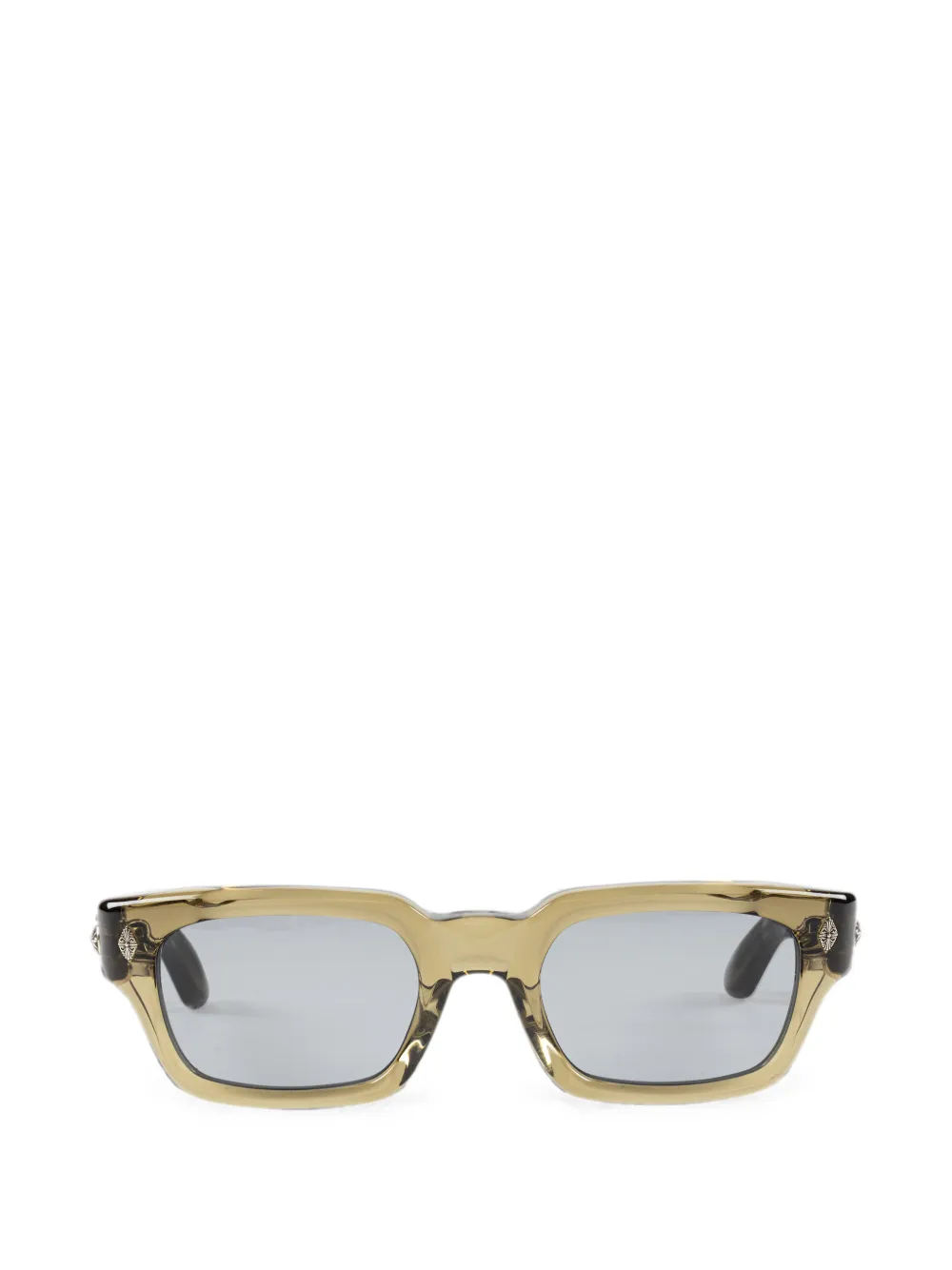 Chrome Hearts Miscellanus rectangle-frame sunglasses | verde | Image 1