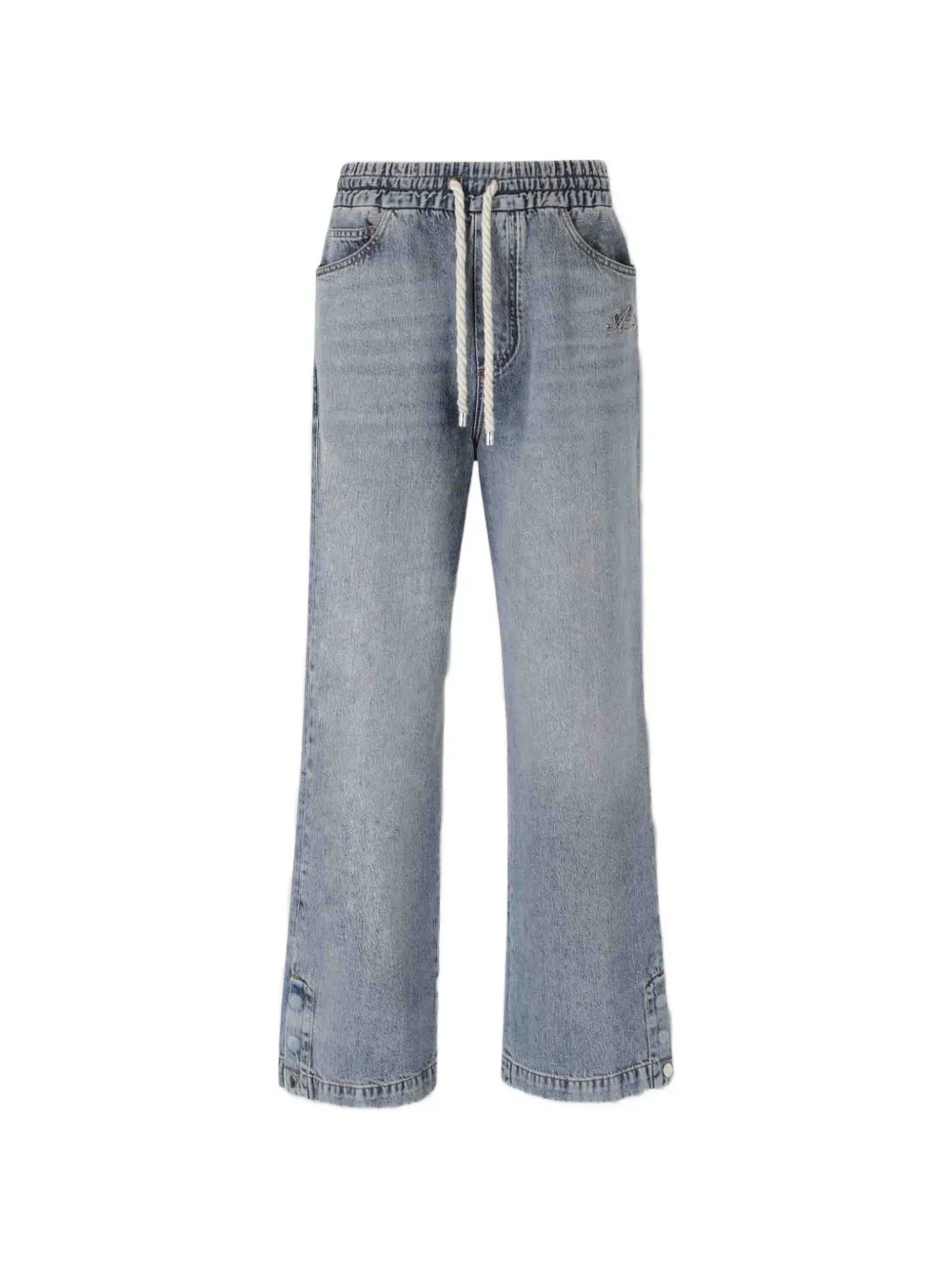 AMIRI drawstring wide-leg jeans - Blu
