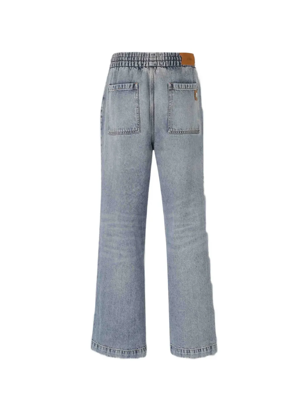 AMIRI Jeans met wijde pijpen en trekkoord Blauw