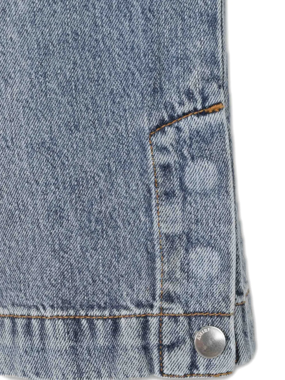 AMIRI Jeans met wijde pijpen en trekkoord Blauw