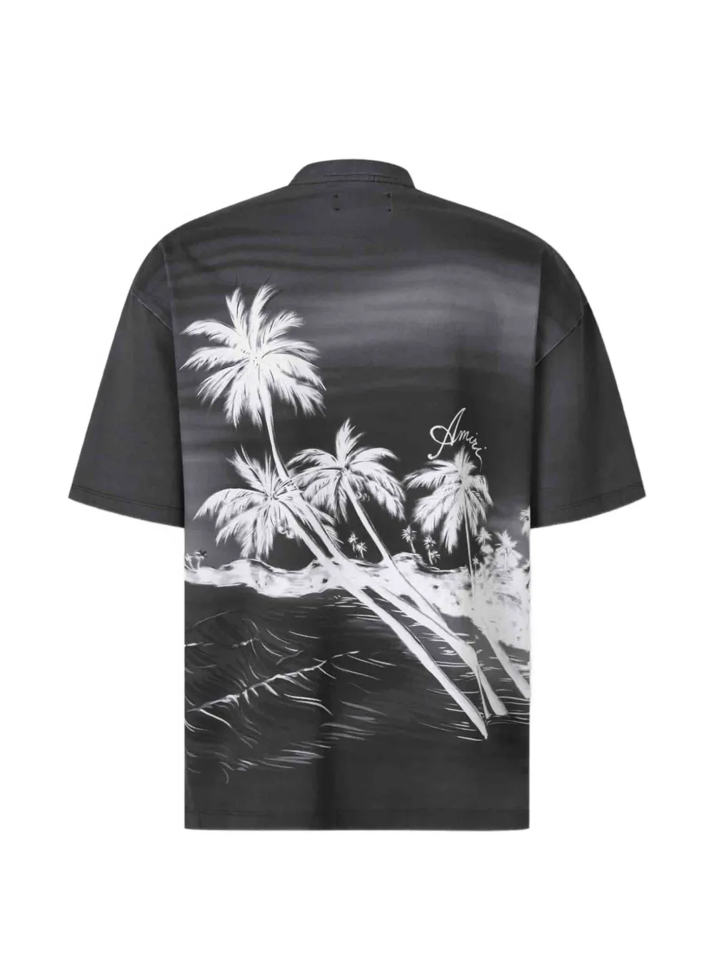 AMIRI T-shirt met palmboomprint Zwart