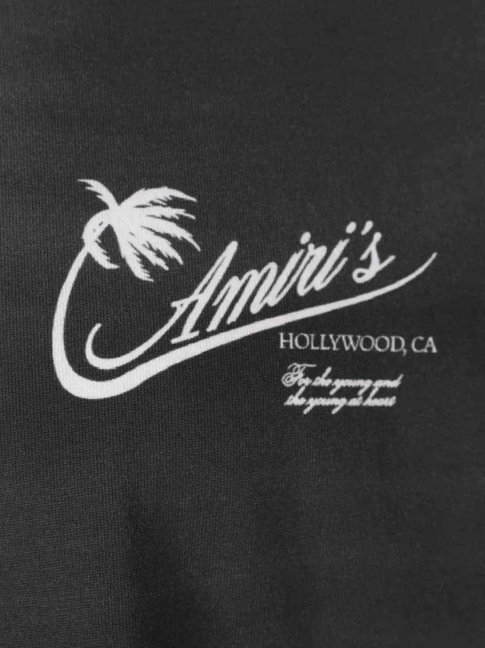 AMIRI T-shirt met palmboomprint Zwart