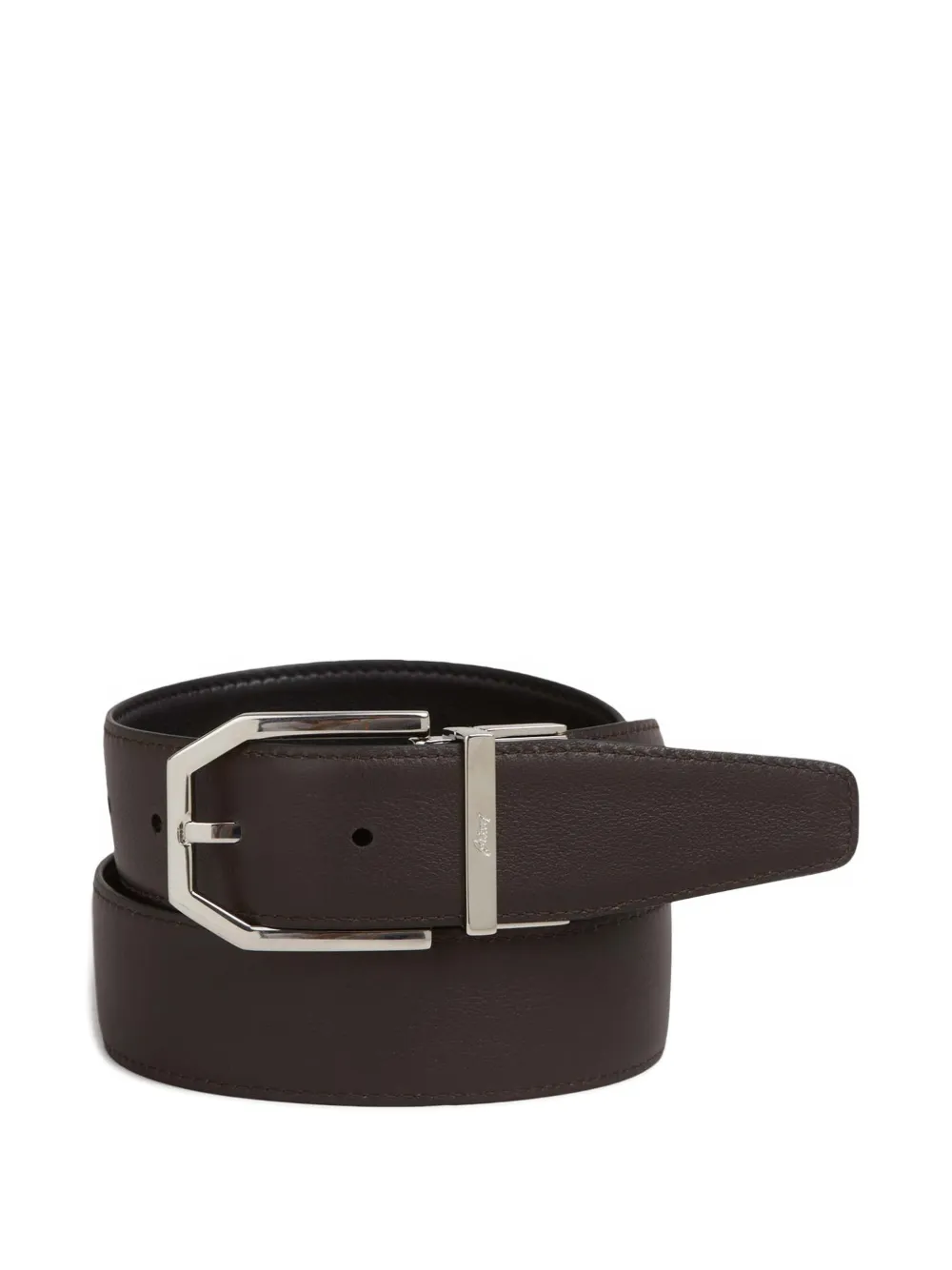 Brioni Omkeerbare leren riem Zwart