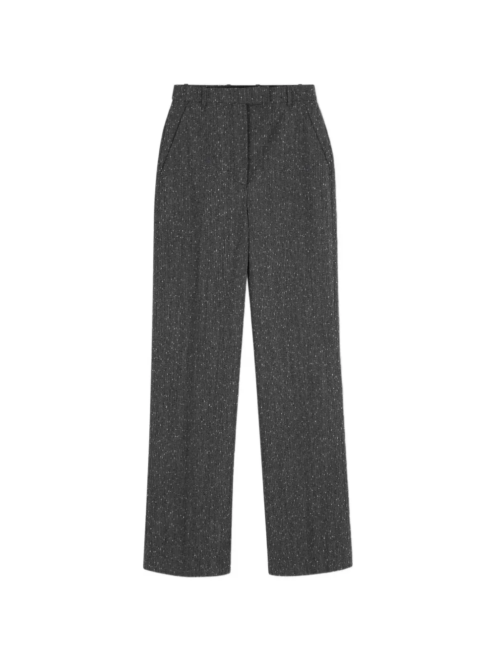 Alexander McQueen speckled-effect tailored trousers - Grey