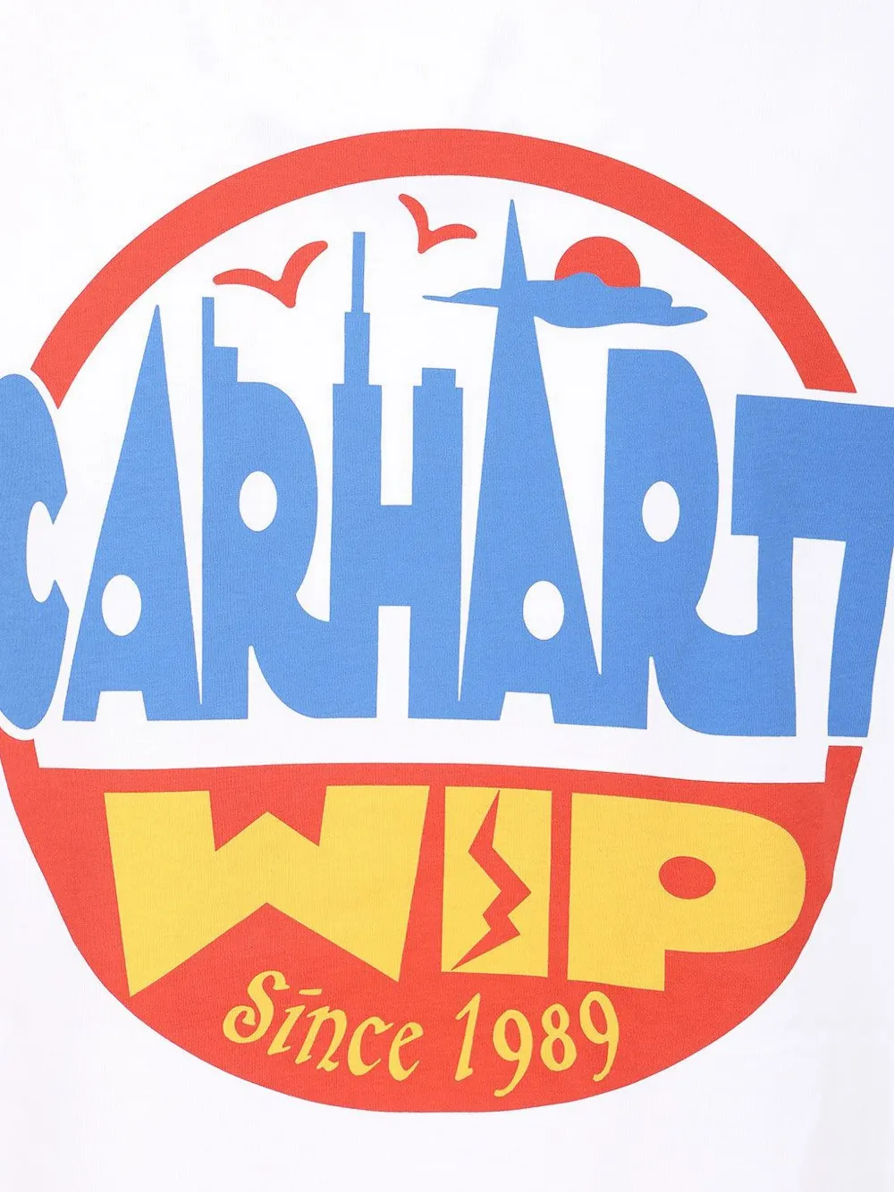Carhartt WIP Luggage Label grafische print katoenen T-shirt Wit