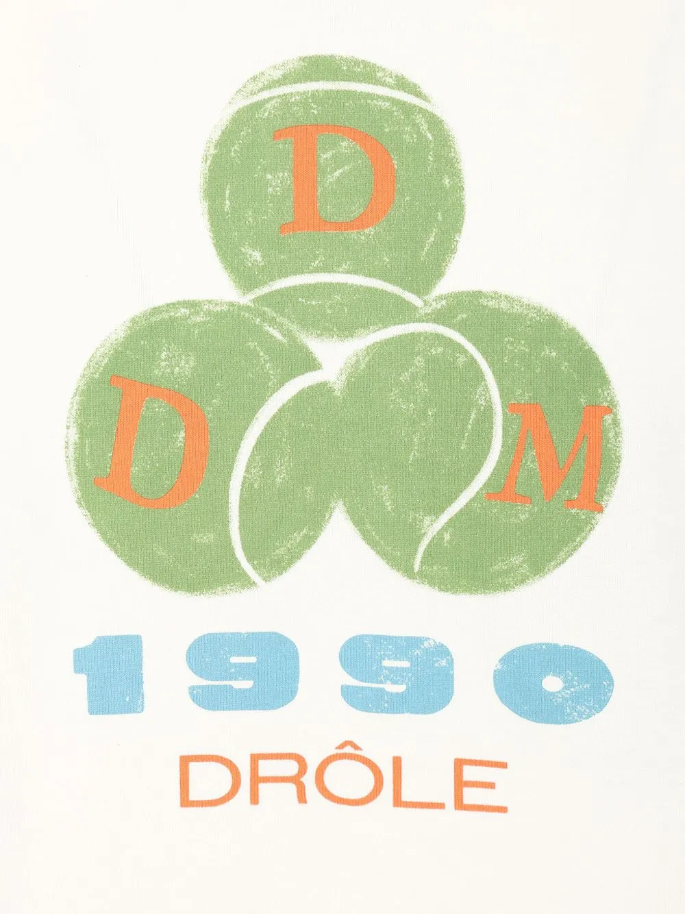 Drôle De Monsieur Drôle 1990 T-shirt met print Wit